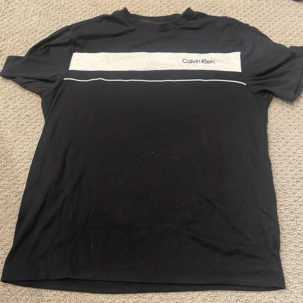 Men Calvin Klein black tshirt.